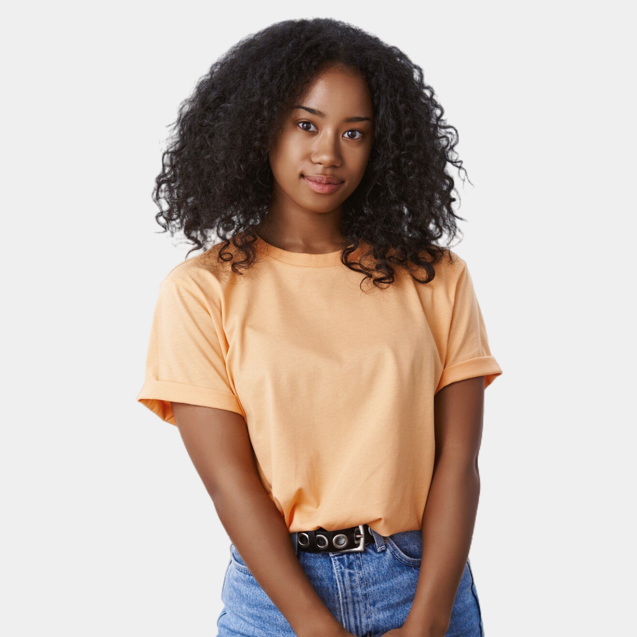 plain peach t-shirt