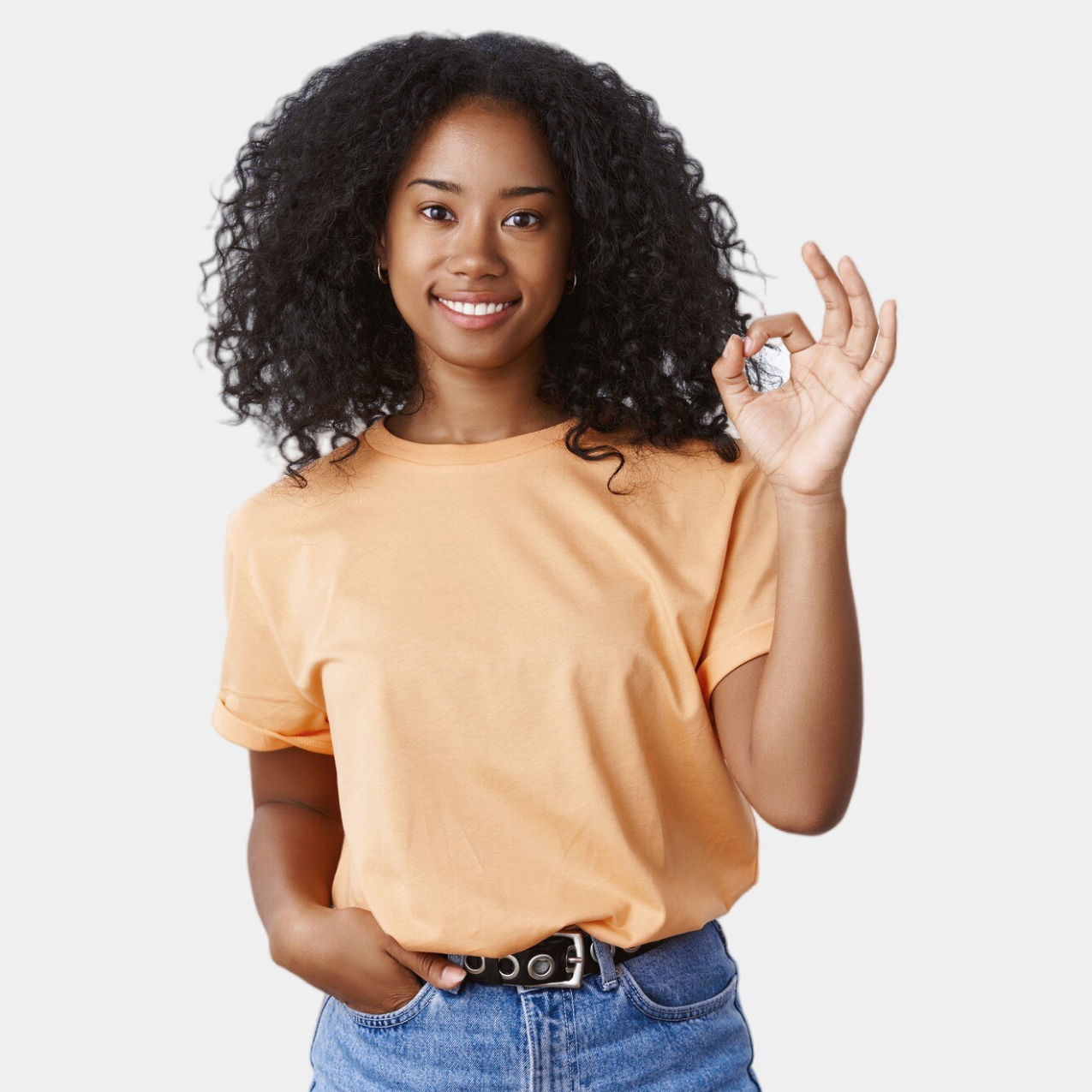 plain peach t-shirt