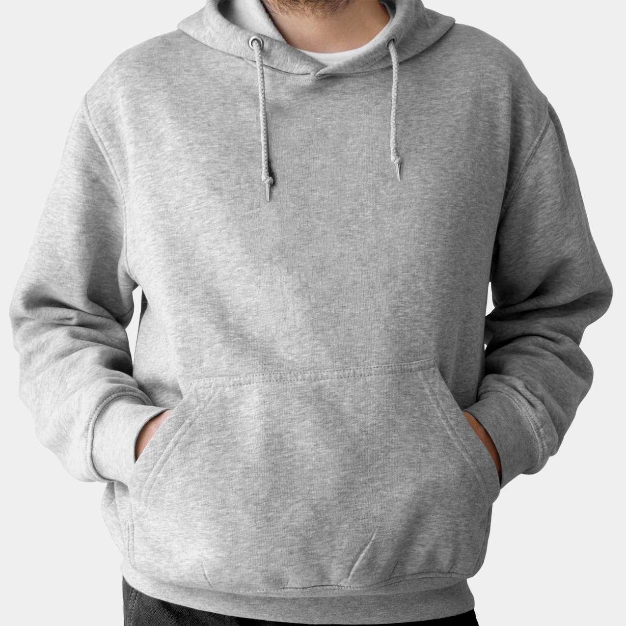 bono - plain men's hoodie