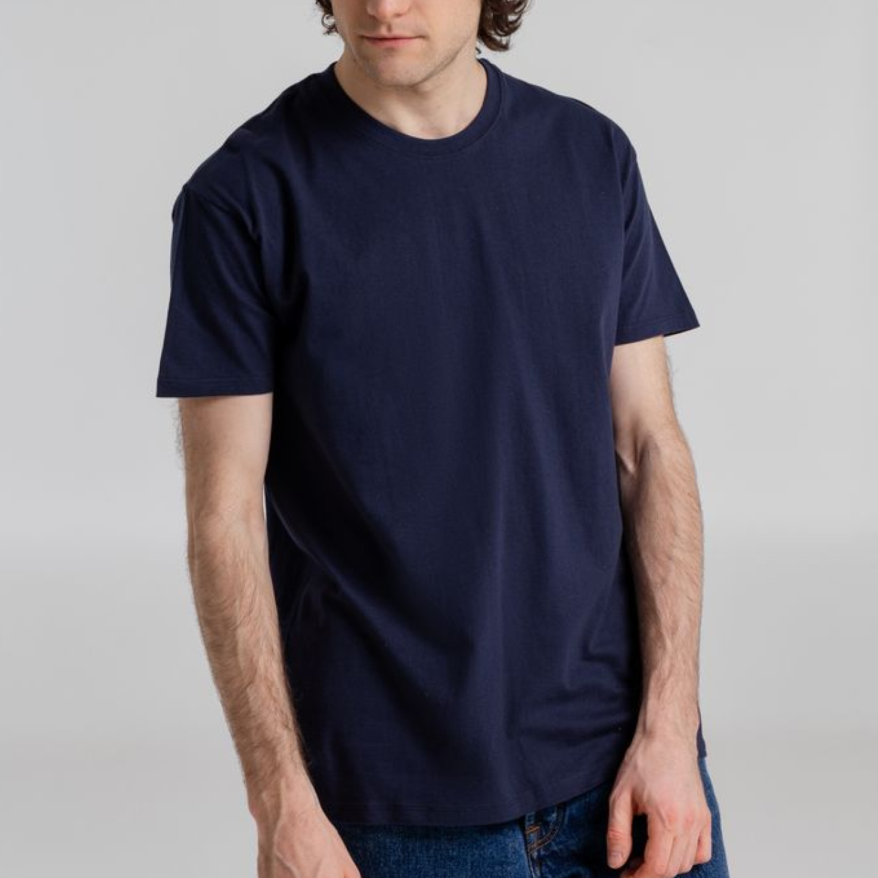 men's half sleeve t-shirt - blue