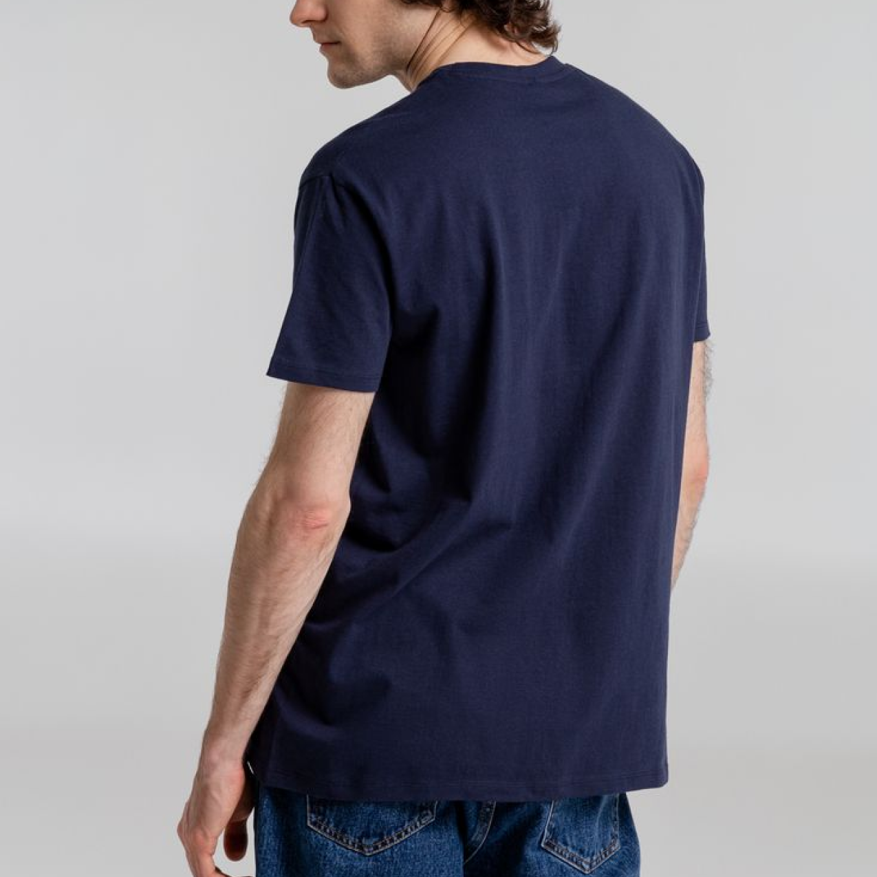 men's half sleeve t-shirt - blue